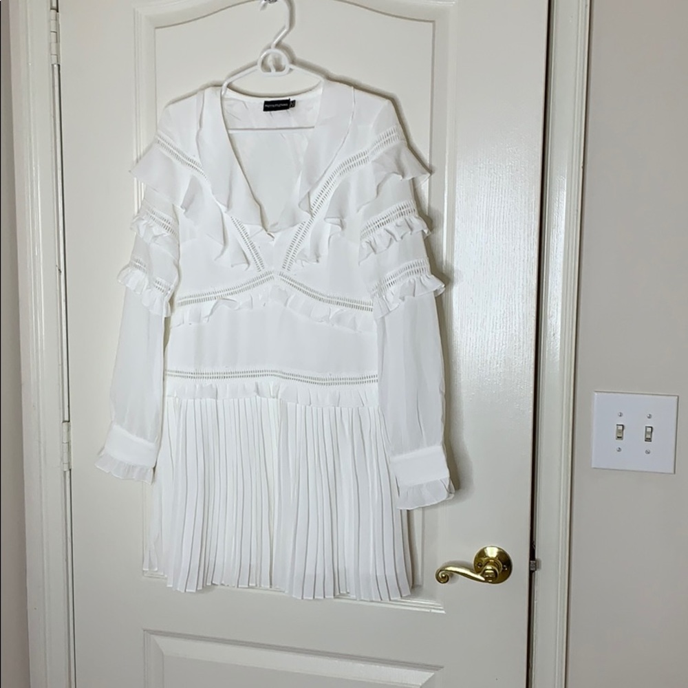 Never worn white dress